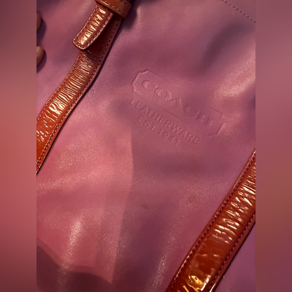 Coach Vibrant Pink Leather Bag